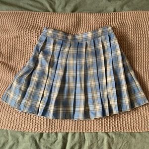 SHEIN Pleated Plaid Skirt
